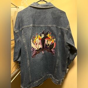 Vintage Disney Villains Embroidered Denim Jacket